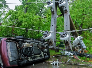 Vehicles with Downed Power LInes