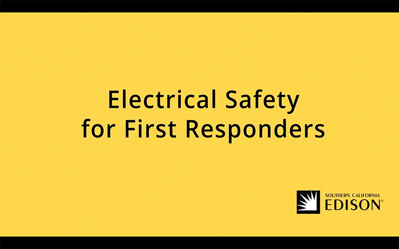 SCE Electrical Safety For First Responder Video